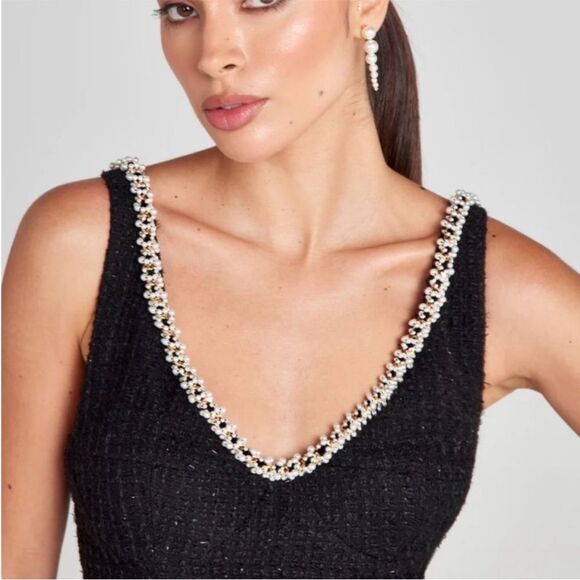 Nadine  Merabi  PENELOPE black dress - Picture 4 of 4